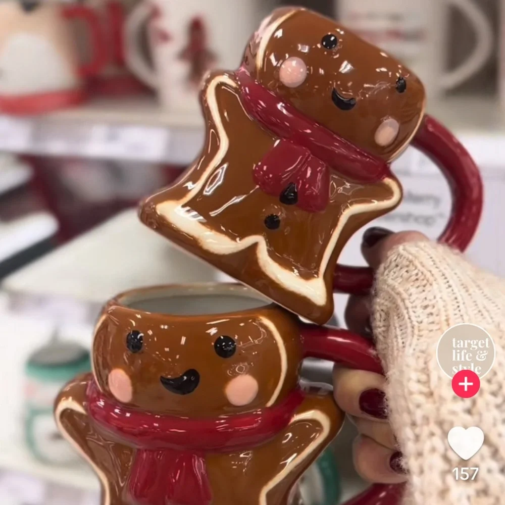 Target Christmas mini me gingerbread mugs holidays small kids
